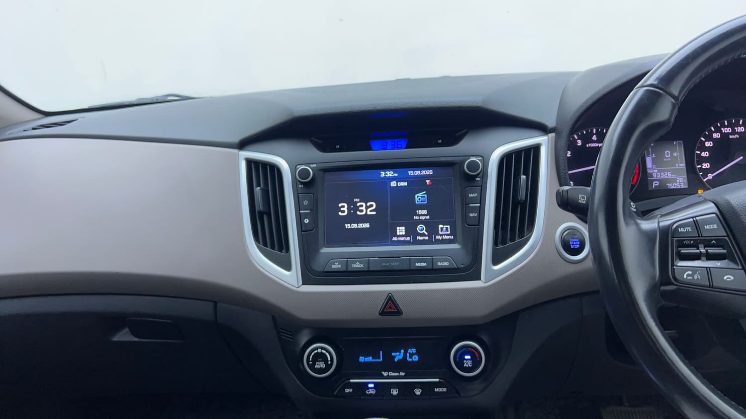 Used 2018 Hyundai Creta SX 1.6 AT Petrol Petrol Automatic interior MUSIC SYSTEM & AC CONTROL VIEW