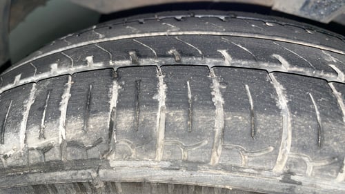 Used 2012 Hyundai i10 Sportz 1.2 Kappa2 Petrol Manual tyres LEFT FRONT TYRE TREAD VIEW