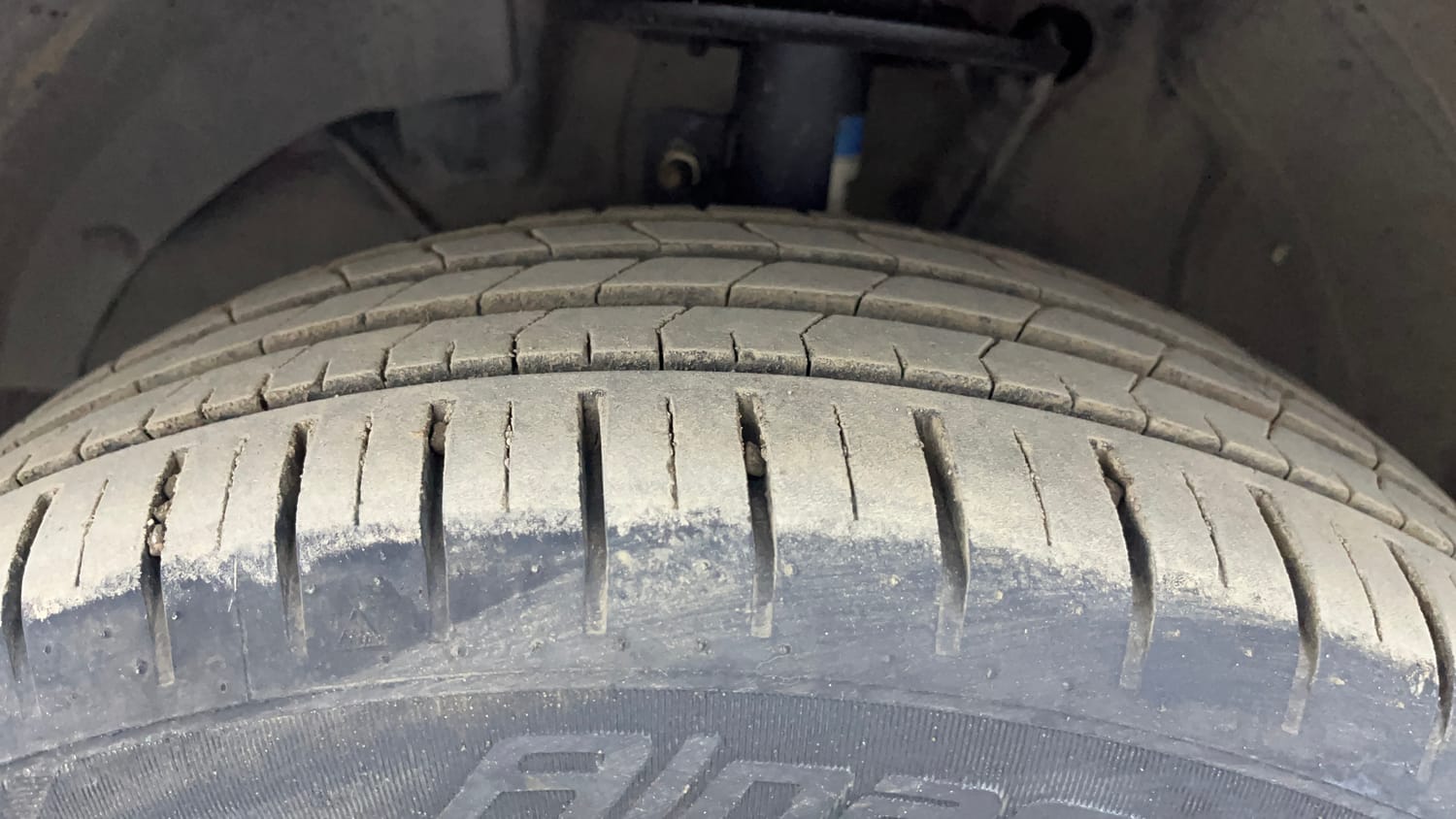 Used 2024 Maruti Suzuki Baleno Zeta AGS Petrol Automatic tyres LEFT FRONT TYRE TREAD VIEW