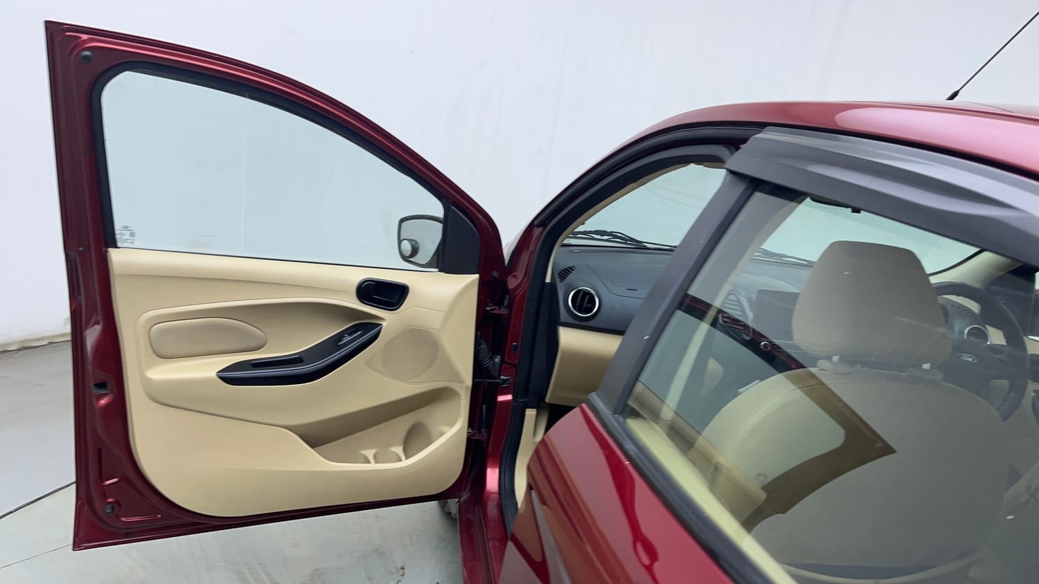 Used 2019 Ford Figo Aspire Titanium 1.2 Ti-VCT Petrol Manual interior LEFT FRONT DOOR OPEN VIEW