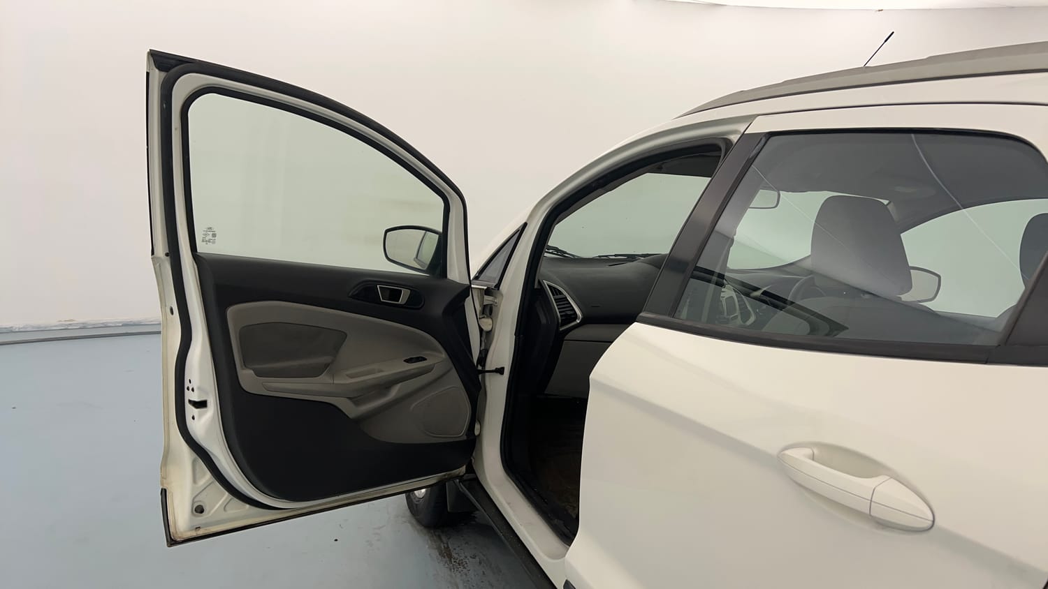 Used 2017 Ford EcoSport Trend+ 1.5L TDCi Diesel Manual interior LEFT FRONT DOOR OPEN VIEW