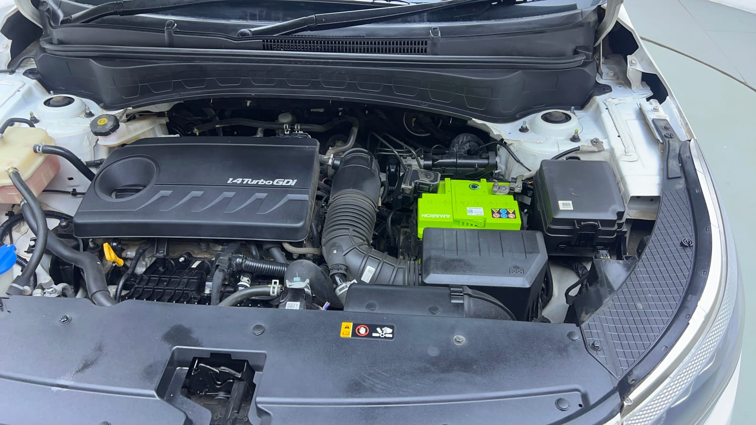 Used 2022 Kia Seltos GTX Plus 1.4 DCT Petrol Automatic engine ENGINE LEFT SIDE VIEW