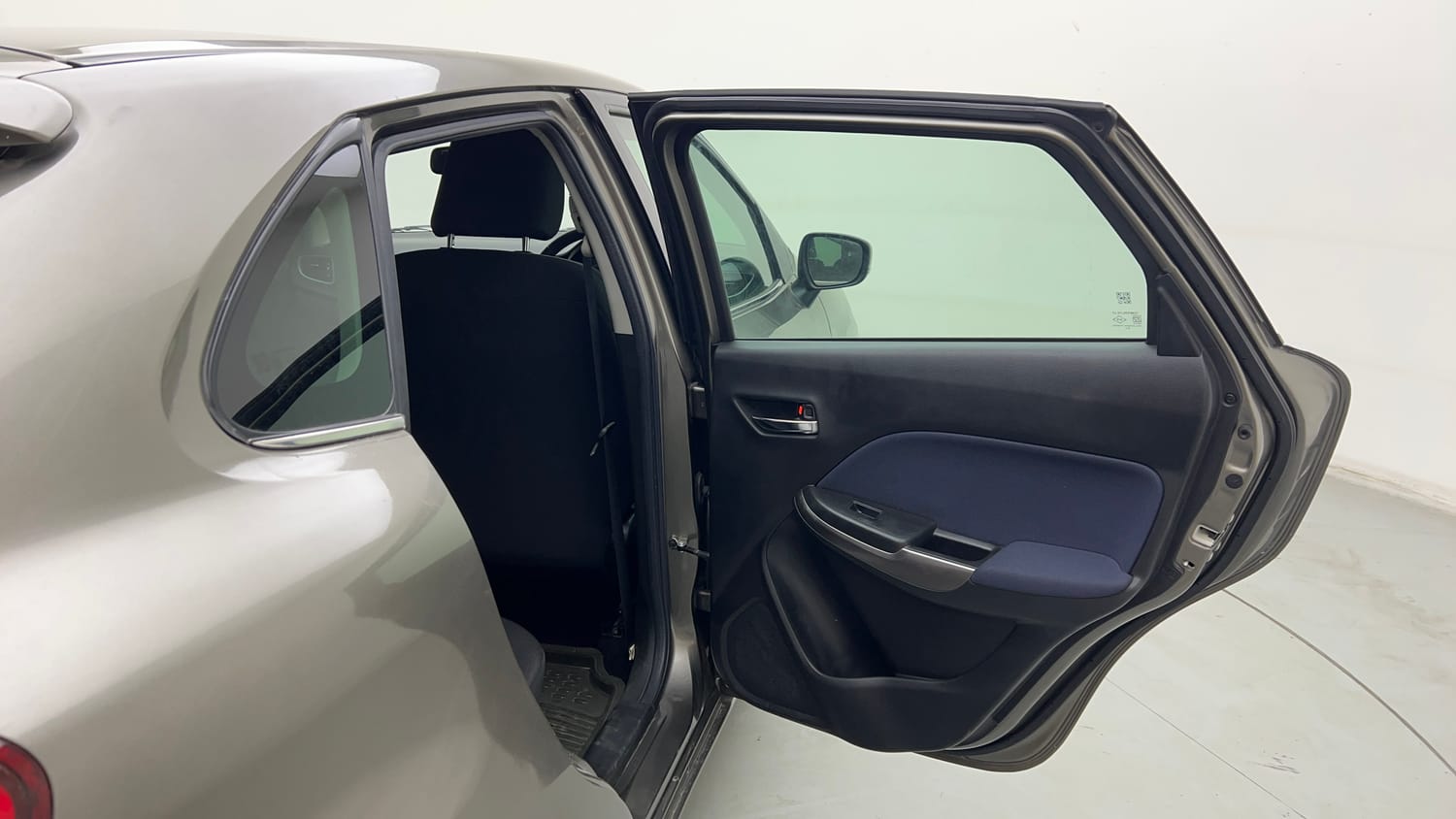 Used 2020 Toyota Glanza V Petrol Manual interior RIGHT REAR DOOR OPEN VIEW