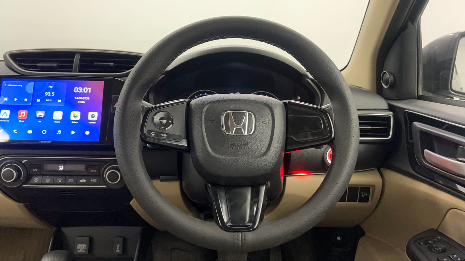 Used 2019 Honda Amaze 1.2 V CVT Petrol Petrol Automatic interior STEERING VIEW