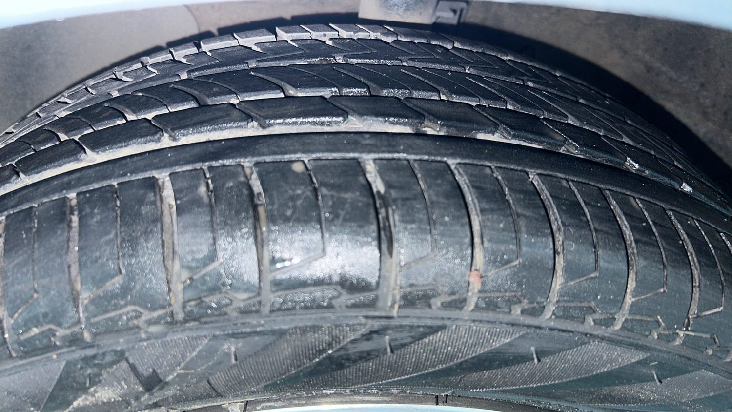 Used 2019 Hyundai Verna SX (O) 1.6 VTVT AT Petrol Automatic tyres LEFT FRONT TYRE TREAD VIEW