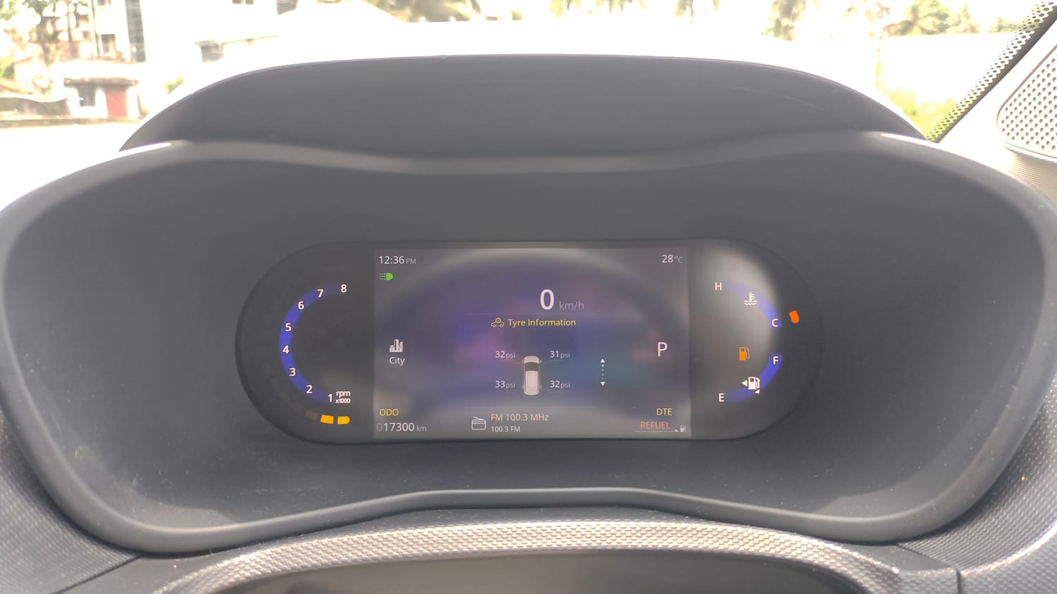 Used 2023 Tata Nexon Creative Plus S 1.2 Revotron Petrol 7DCA Petrol Automatic interior CLUSTERMETER VIEW