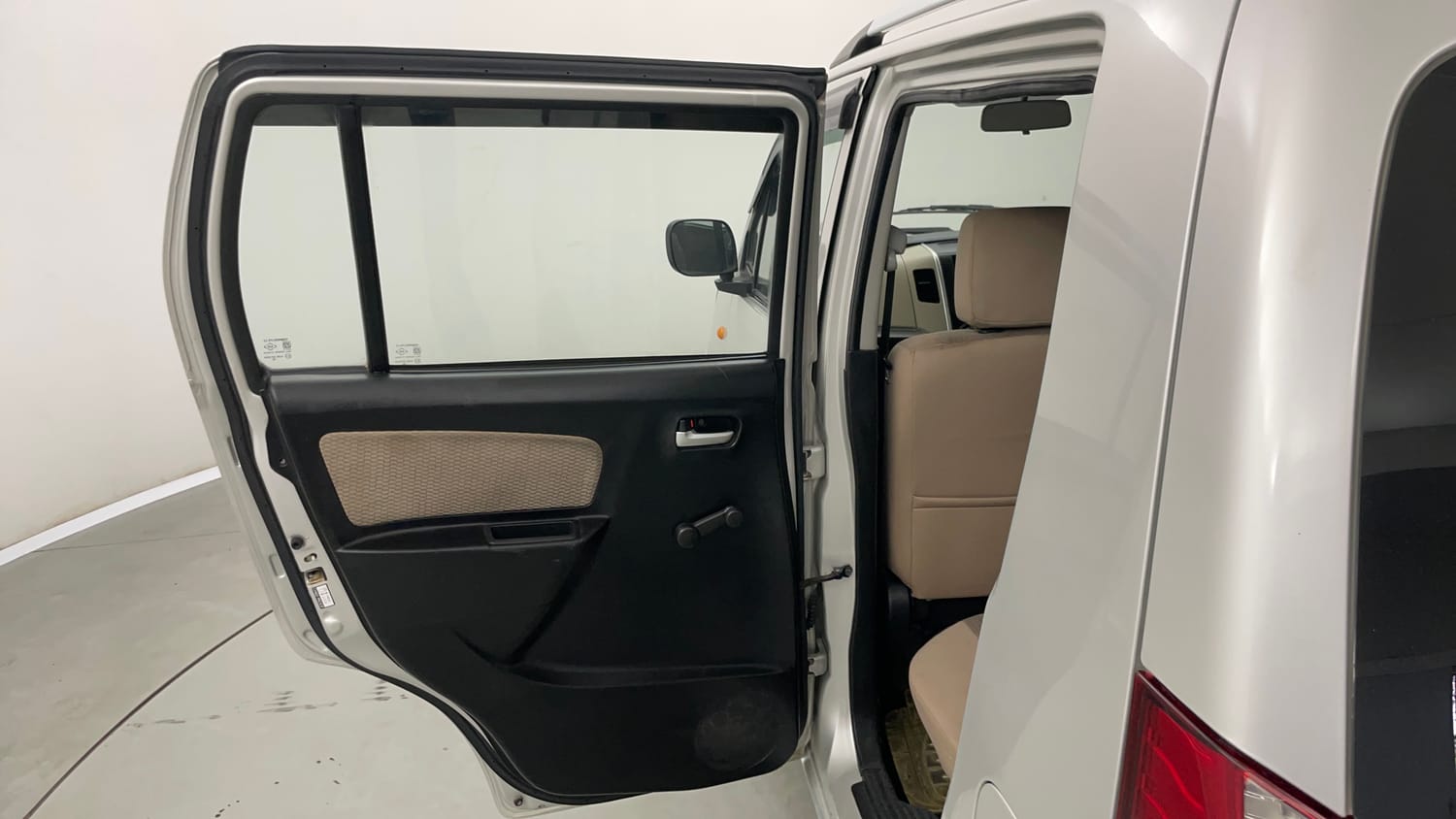 Used 2021 Maruti Suzuki Wagon R LXI Petrol Manual interior LEFT REAR DOOR OPEN VIEW