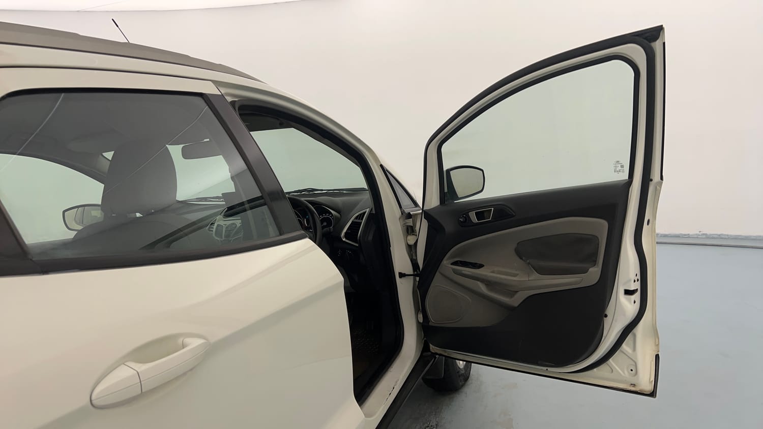 Used 2017 Ford EcoSport Trend+ 1.5L TDCi Diesel Manual interior RIGHT FRONT DOOR OPEN VIEW