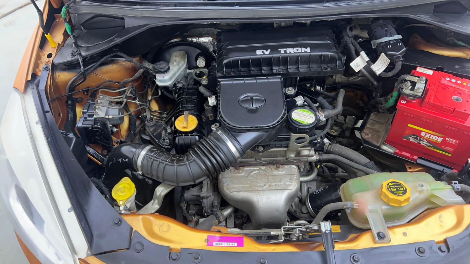 Used 2016 Tata Tiago Revotron XZ Petrol Manual engine ENGINE RIGHT SIDE VIEW