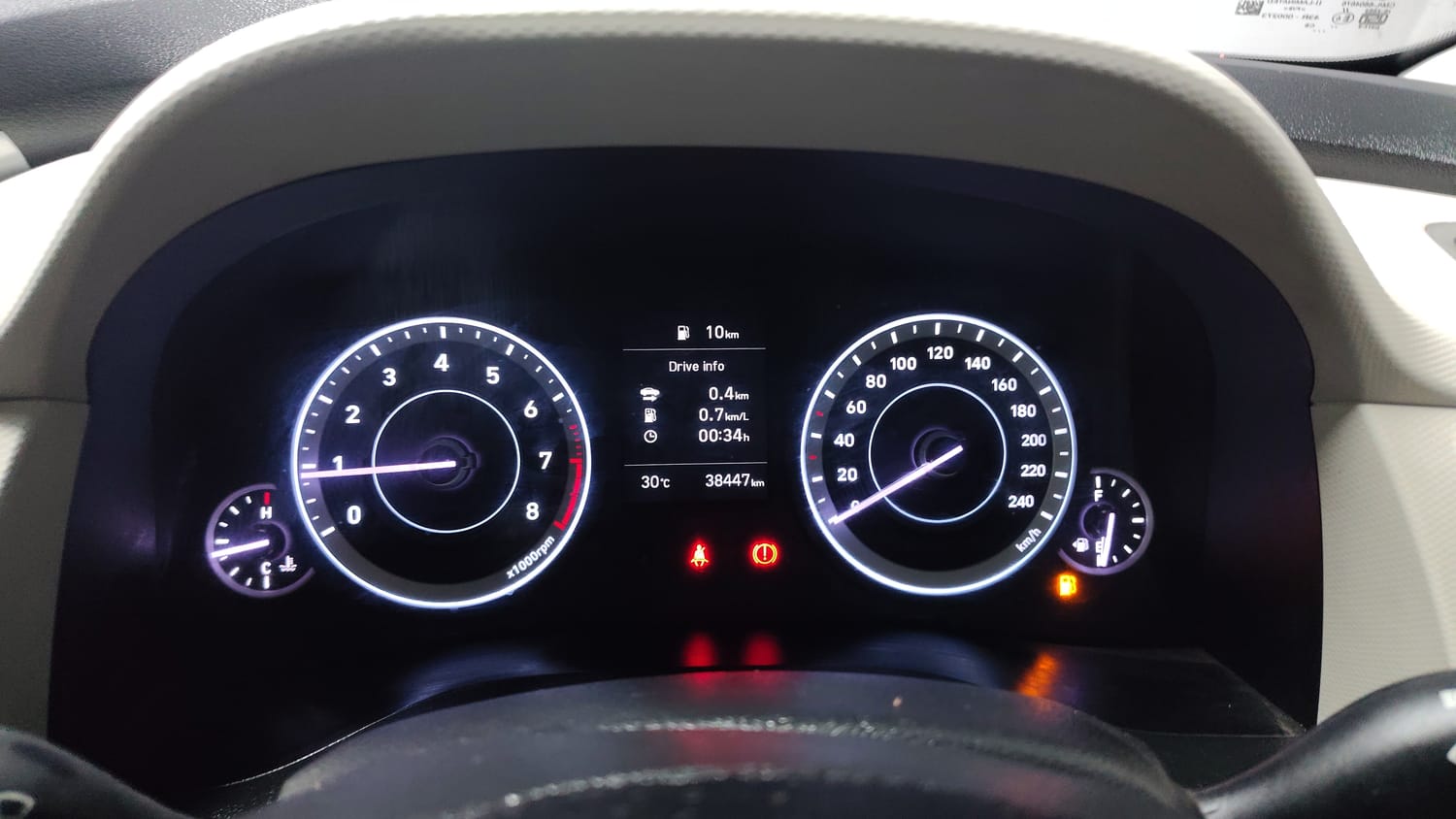 Used 2021 Hyundai Creta SX 1.5 Petrol Petrol Manual interior CLUSTERMETER VIEW