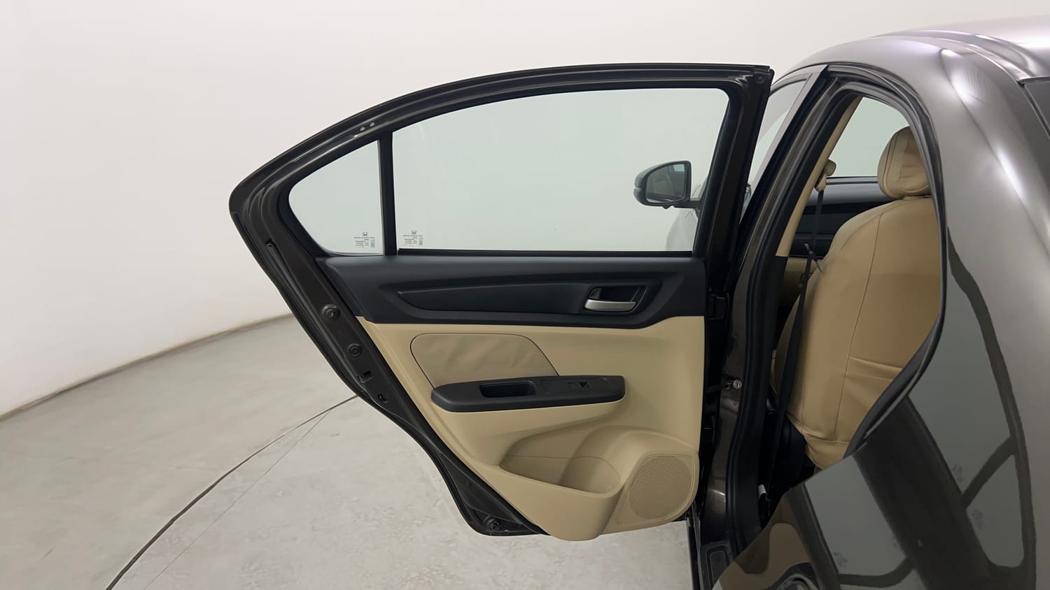Used 2019 Honda Amaze 1.2 V CVT Petrol Petrol Automatic interior LEFT REAR DOOR OPEN VIEW