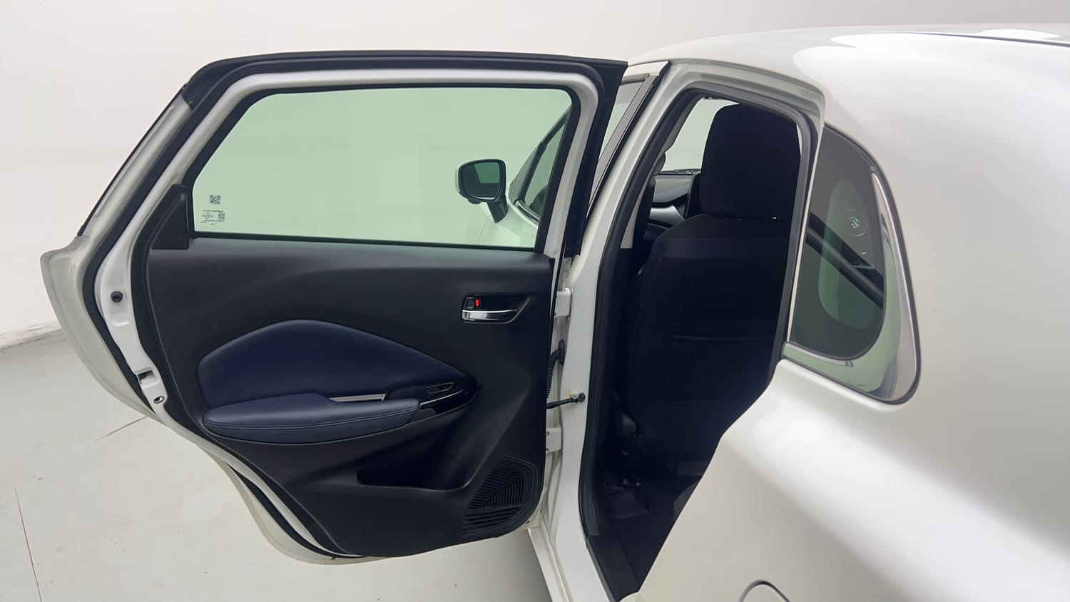 Used 2023 Maruti Suzuki Baleno Alpha AGS Petrol Automatic interior LEFT REAR DOOR OPEN VIEW