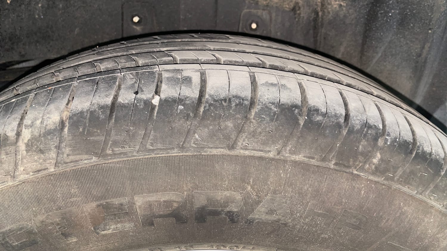 Used 2024 Mahindra Bolero Neo Plus P10 Diesel Manual tyres LEFT REAR TYRE TREAD VIEW