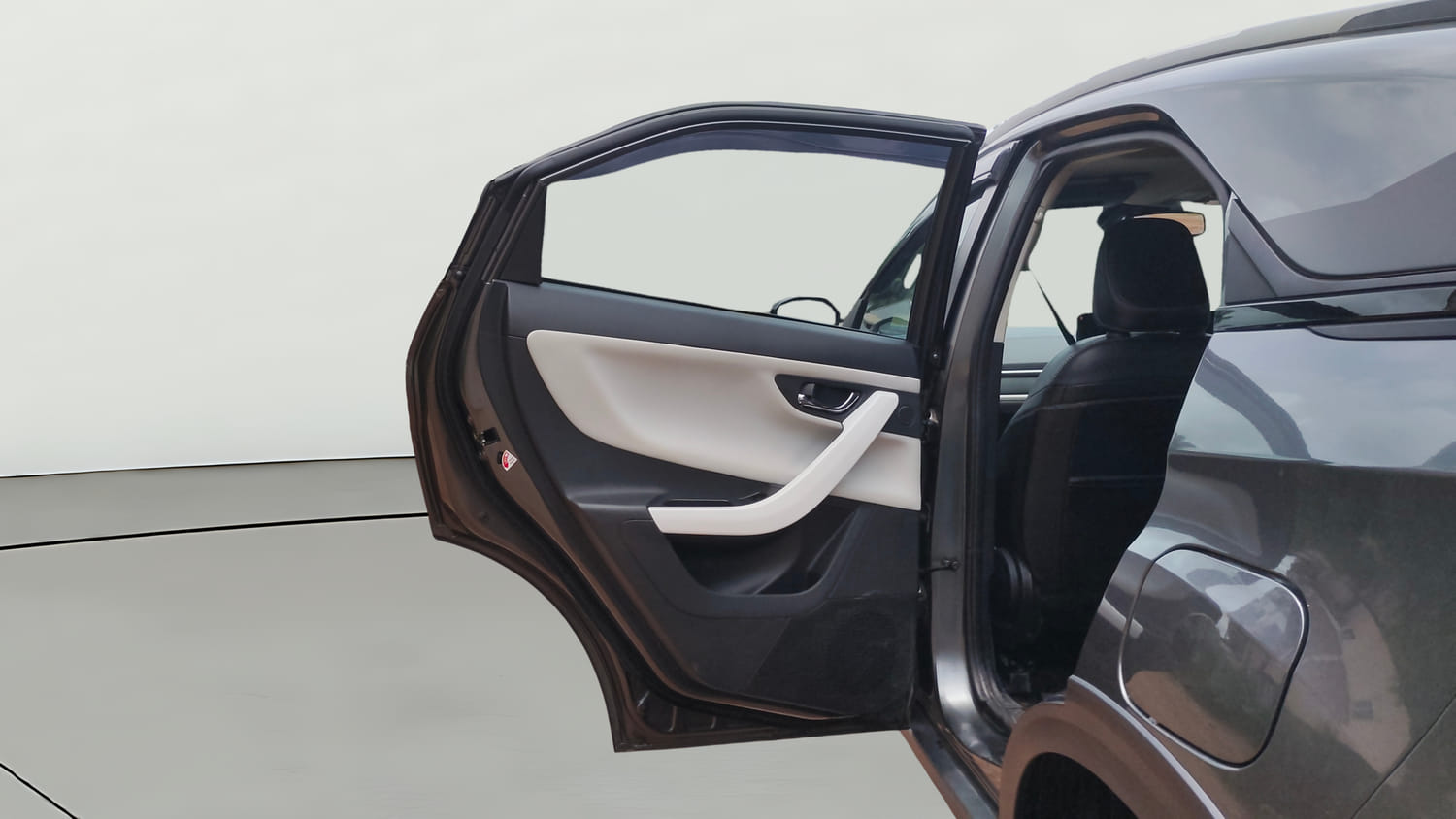 Used 2023 Tata Nexon Creative Plus S 1.2 Revotron Petrol 7DCA Petrol Automatic interior LEFT REAR DOOR OPEN VIEW