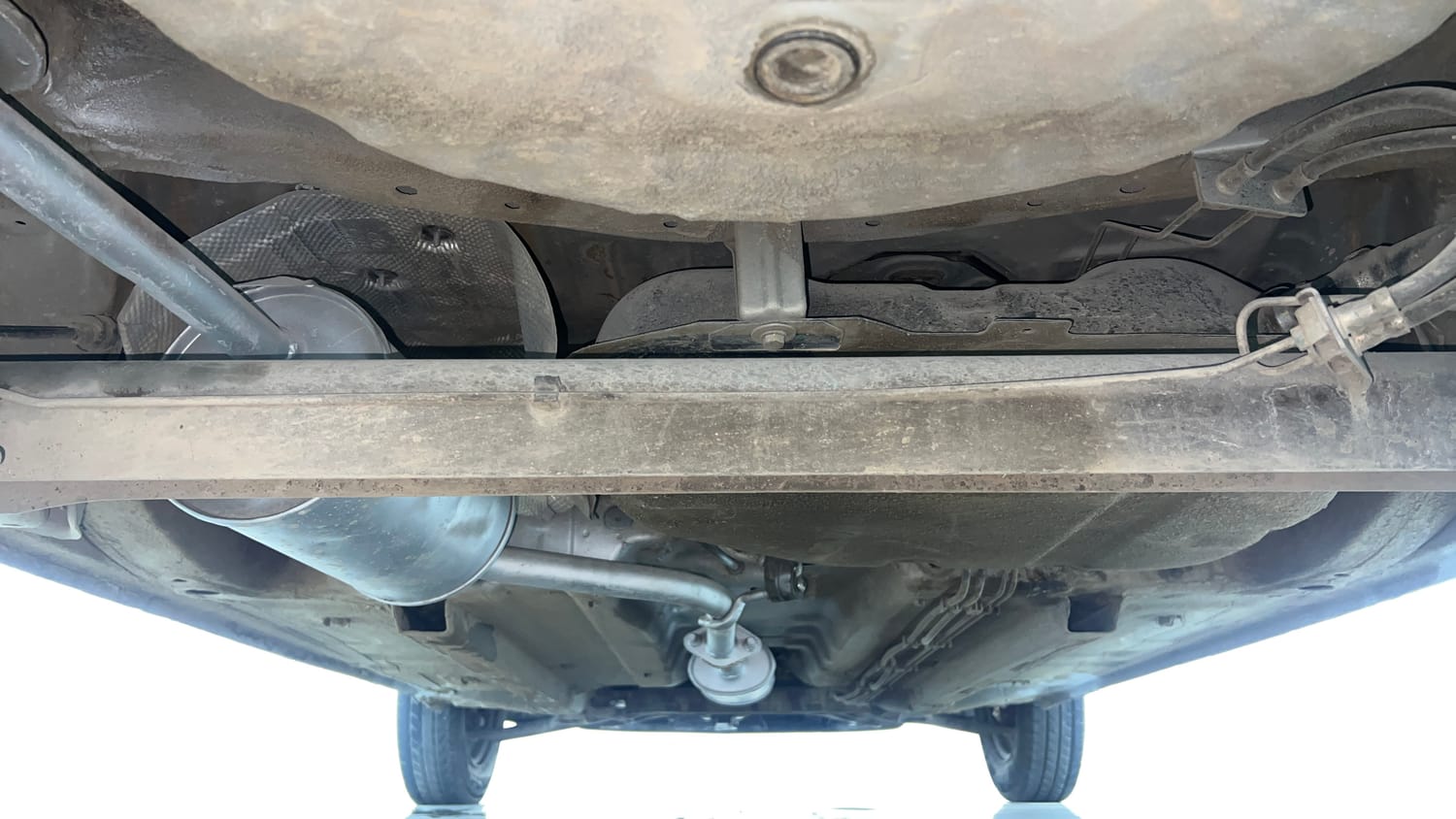 Used 2018 Datsun Redi-GO T(O) 1.0 AMT Petrol Automatic extra REAR UNDERBODY VIEW (TAKEN FROM REAR)