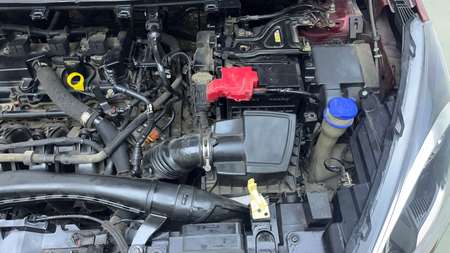 Used 2019 Ford Figo Aspire Titanium 1.2 Ti-VCT Petrol Manual engine ENGINE LEFT SIDE VIEW