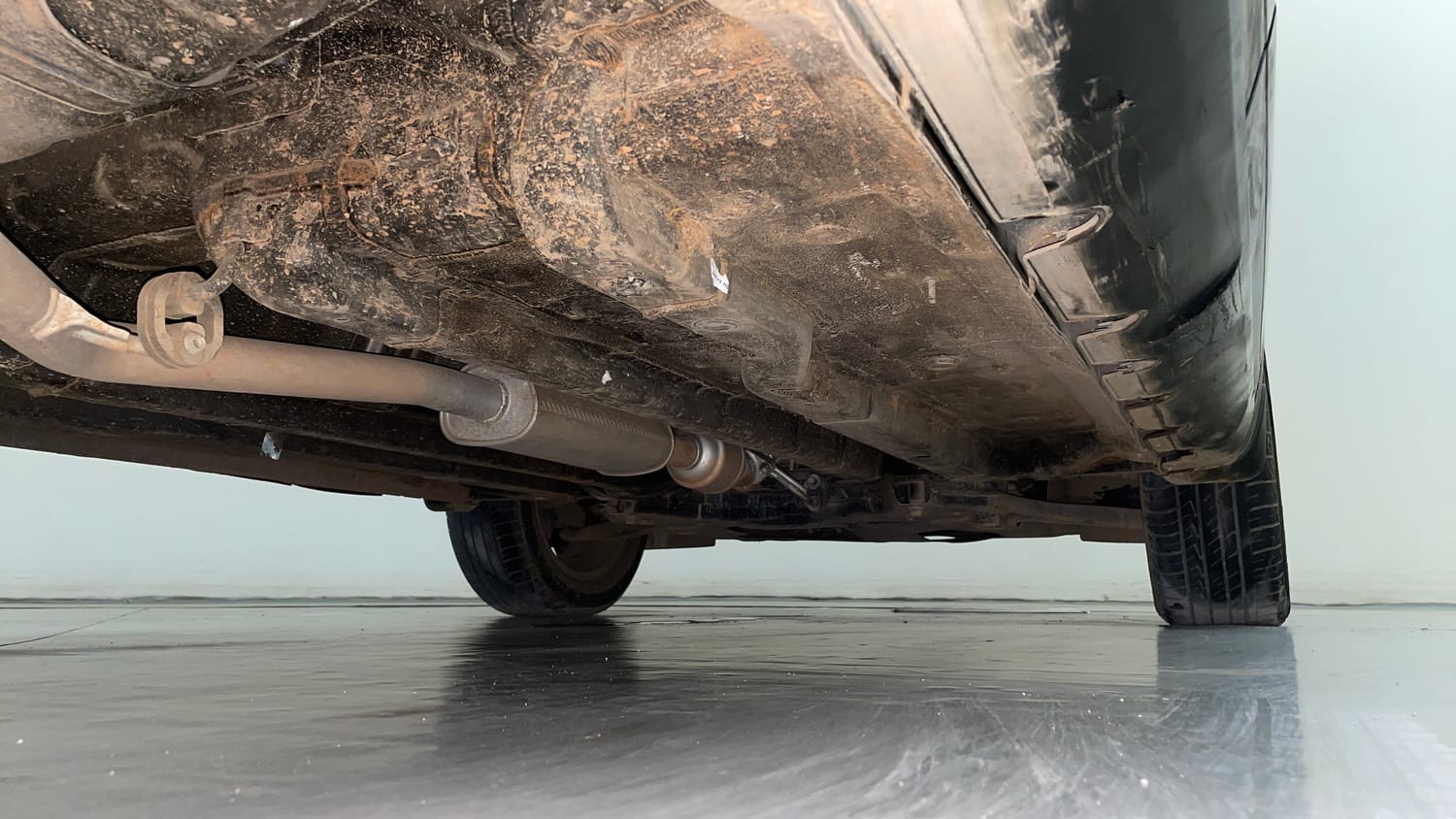 Used 2022 Hyundai Creta SX (O) 1.4 Turbo 7 DCT Petrol Automatic extra REAR RIGHT UNDERBODY VIEW