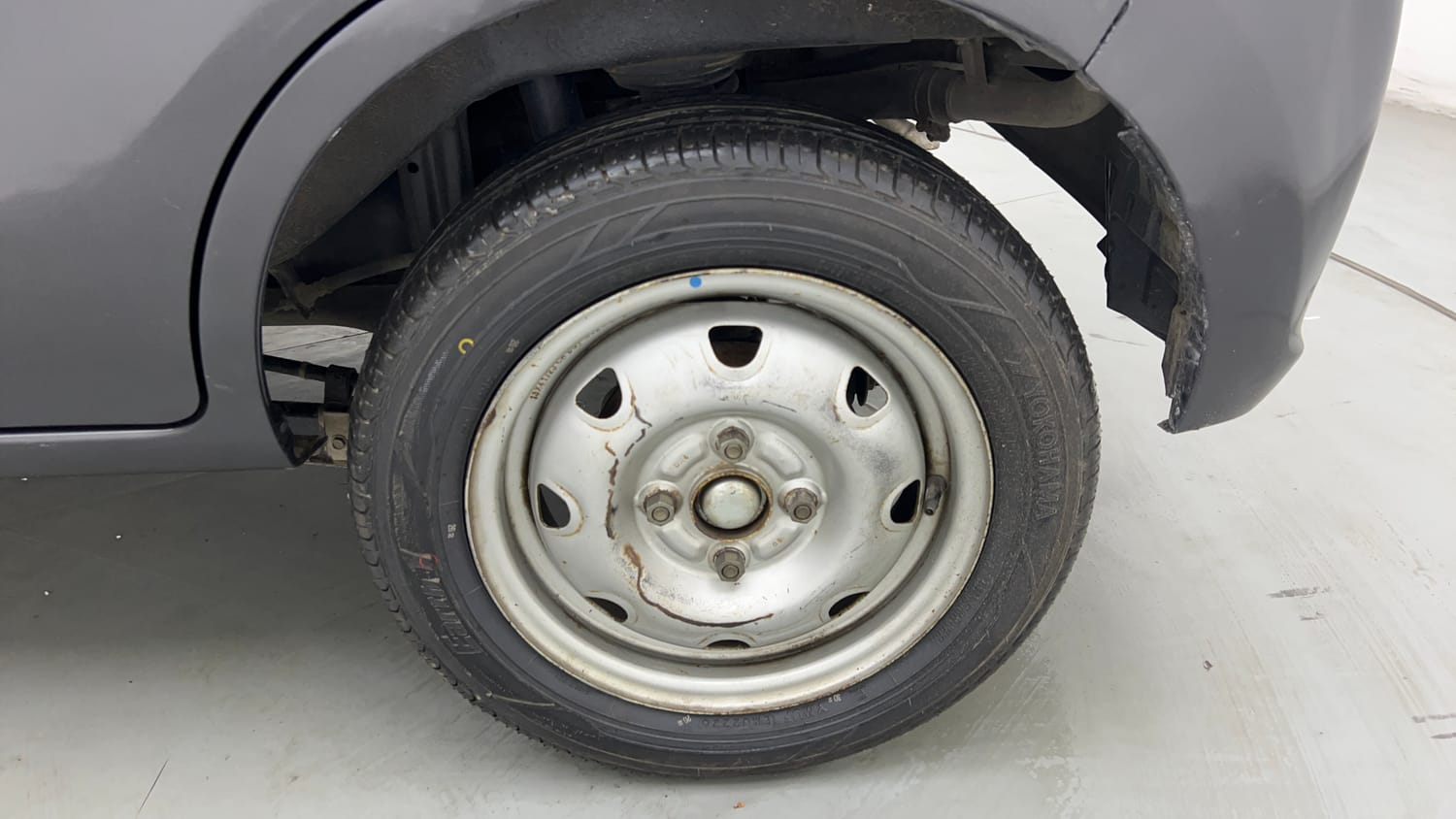 Used 2017 Maruti Suzuki Alto K10 LXi Petrol Manual tyres LEFT REAR TYRE RIM VIEW