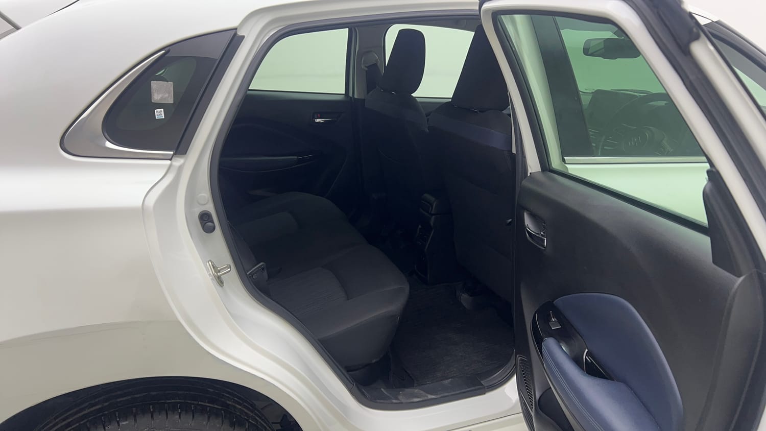 Used 2023 Maruti Suzuki Baleno Alpha AGS Petrol Automatic interior RIGHT SIDE REAR DOOR CABIN VIEW
