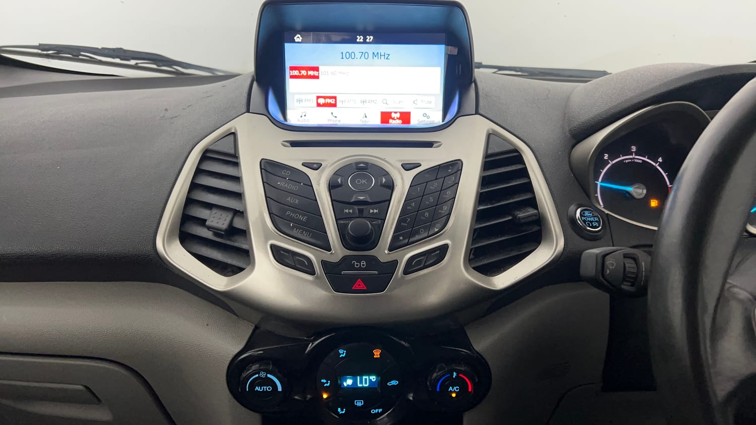 Used 2017 Ford EcoSport Trend+ 1.5L TDCi Diesel Manual interior MUSIC SYSTEM & AC CONTROL VIEW