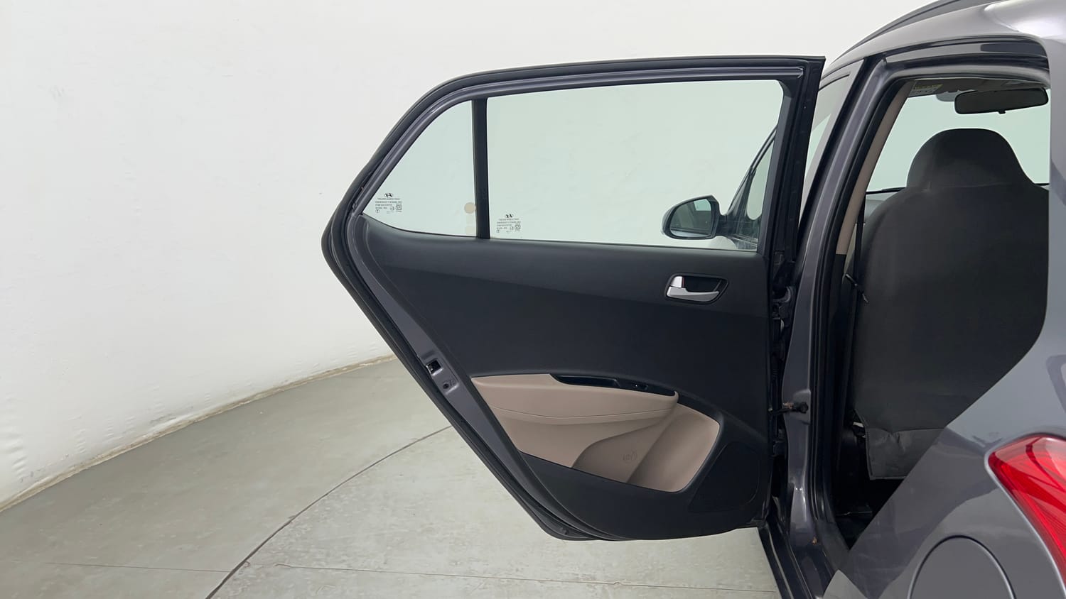 Used 2017 Hyundai Grand i10 Sportz (O) AT 1.2 Kappa VTVT Petrol Automatic interior LEFT REAR DOOR OPEN VIEW