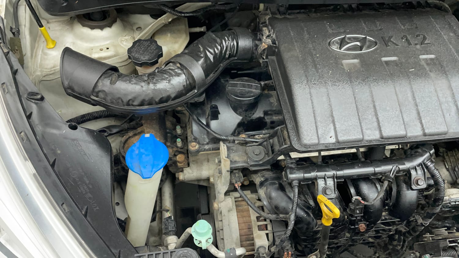 Used 2016 Hyundai Grand i10 Asta 1.2 Kappa VTVT Petrol Manual engine ENGINE RIGHT SIDE VIEW