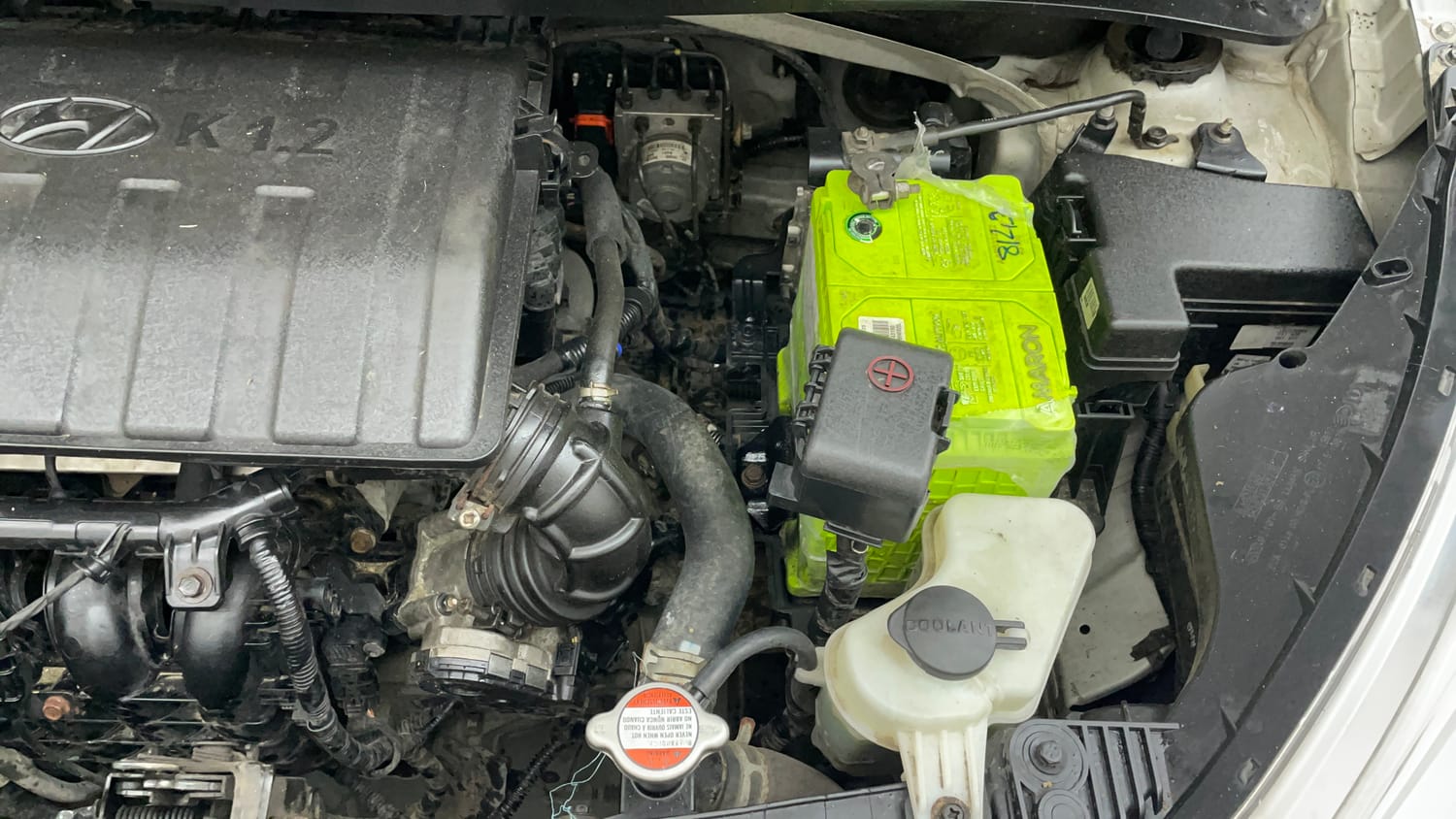 Used 2016 Hyundai Grand i10 Asta 1.2 Kappa VTVT Petrol Manual engine ENGINE LEFT SIDE VIEW