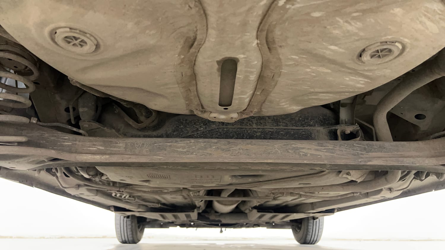 Used 2022 Maruti Suzuki Swift VXi AMT Petrol Automatic extra REAR UNDERBODY VIEW (TAKEN FROM REAR)