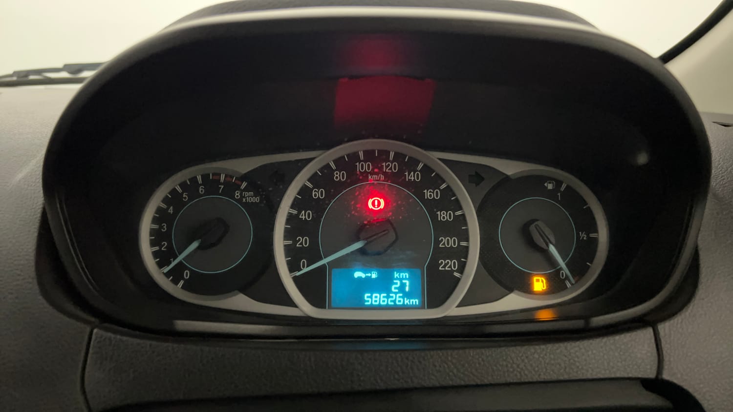 Used 2016 Ford Figo Trend 1.2 Ti-VCT Petrol Manual interior CLUSTERMETER VIEW
