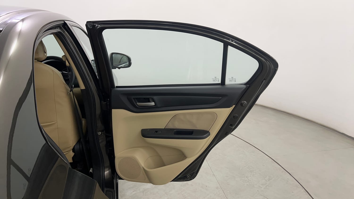 Used 2019 Honda Amaze 1.2 V CVT Petrol Petrol Automatic interior RIGHT REAR DOOR OPEN VIEW