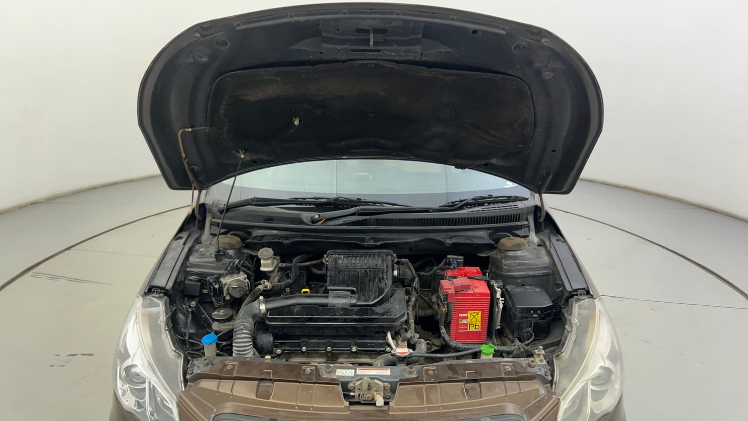 Used 2015 Maruti Suzuki Ciaz ZXI+ Petrol Manual engine ENGINE & BONNET OPEN FRONT VIEW
