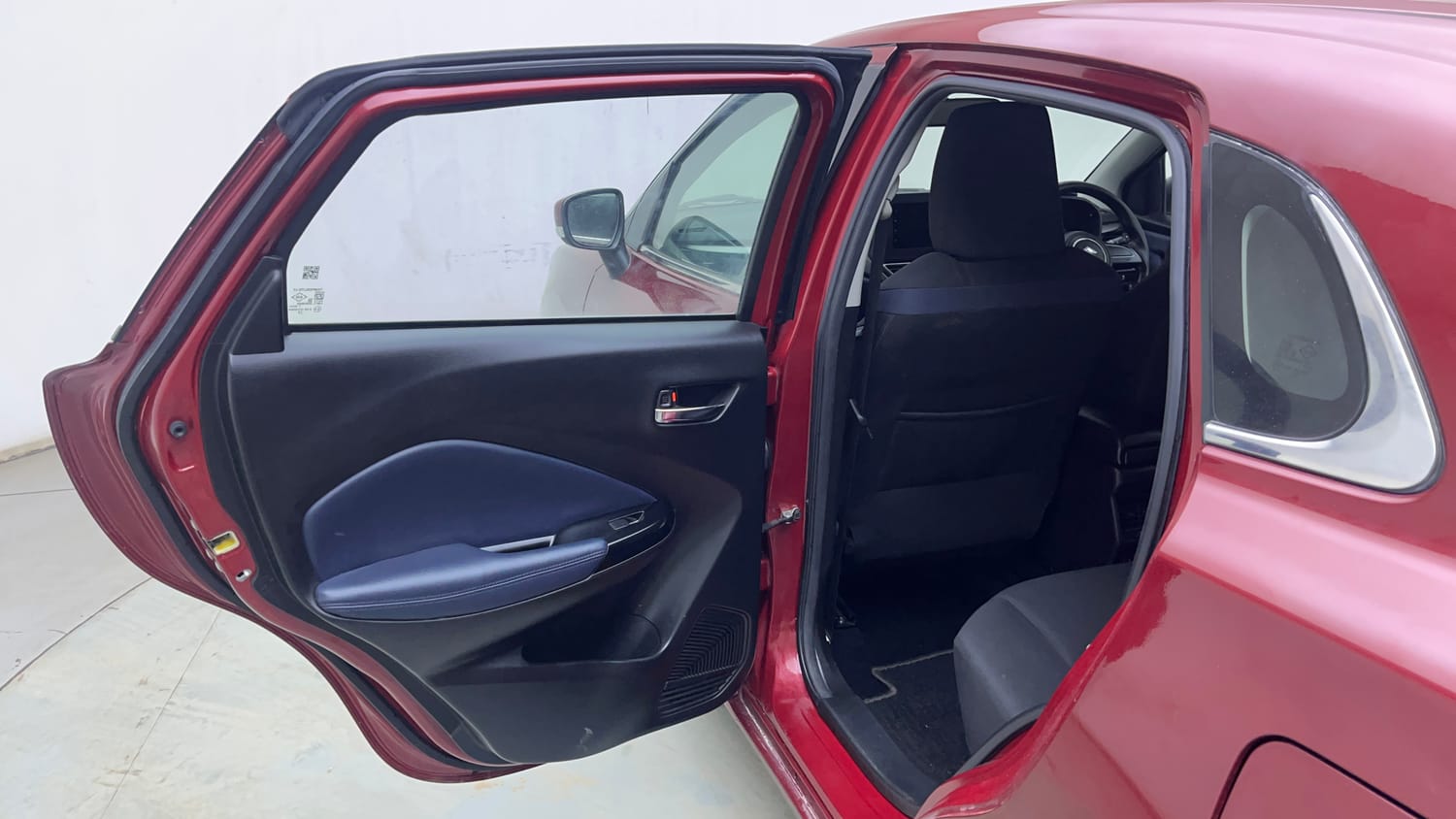 Used 2024 Maruti Suzuki Baleno Zeta AGS Petrol Automatic interior LEFT REAR DOOR OPEN VIEW