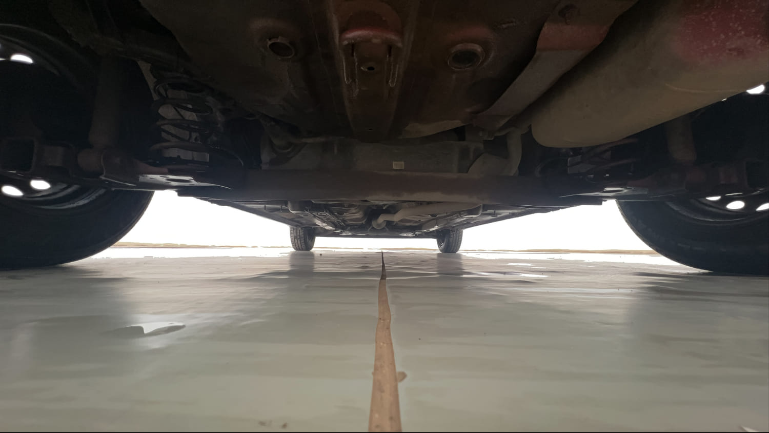 Used 2020 Hyundai Santro Magna Petrol Manual extra REAR UNDERBODY VIEW (TAKEN FROM REAR)