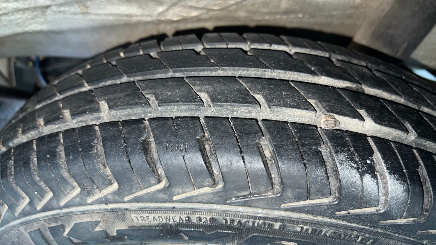 Used 2023 Maruti Suzuki Alto K10 LXi Petrol Manual tyres LEFT REAR TYRE TREAD VIEW