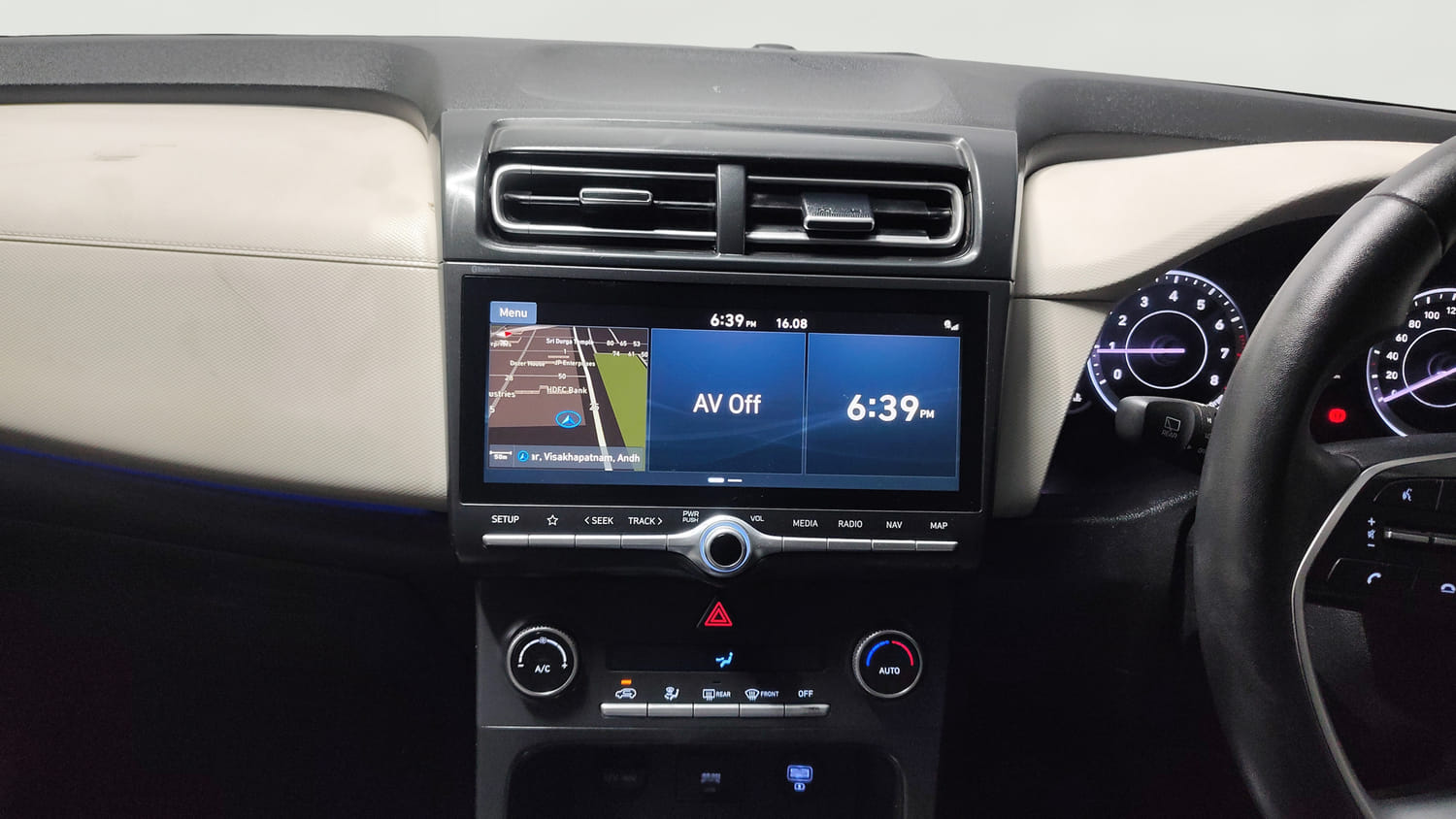 Used 2021 Hyundai Creta SX 1.5 Petrol Petrol Manual interior MUSIC SYSTEM & AC CONTROL VIEW