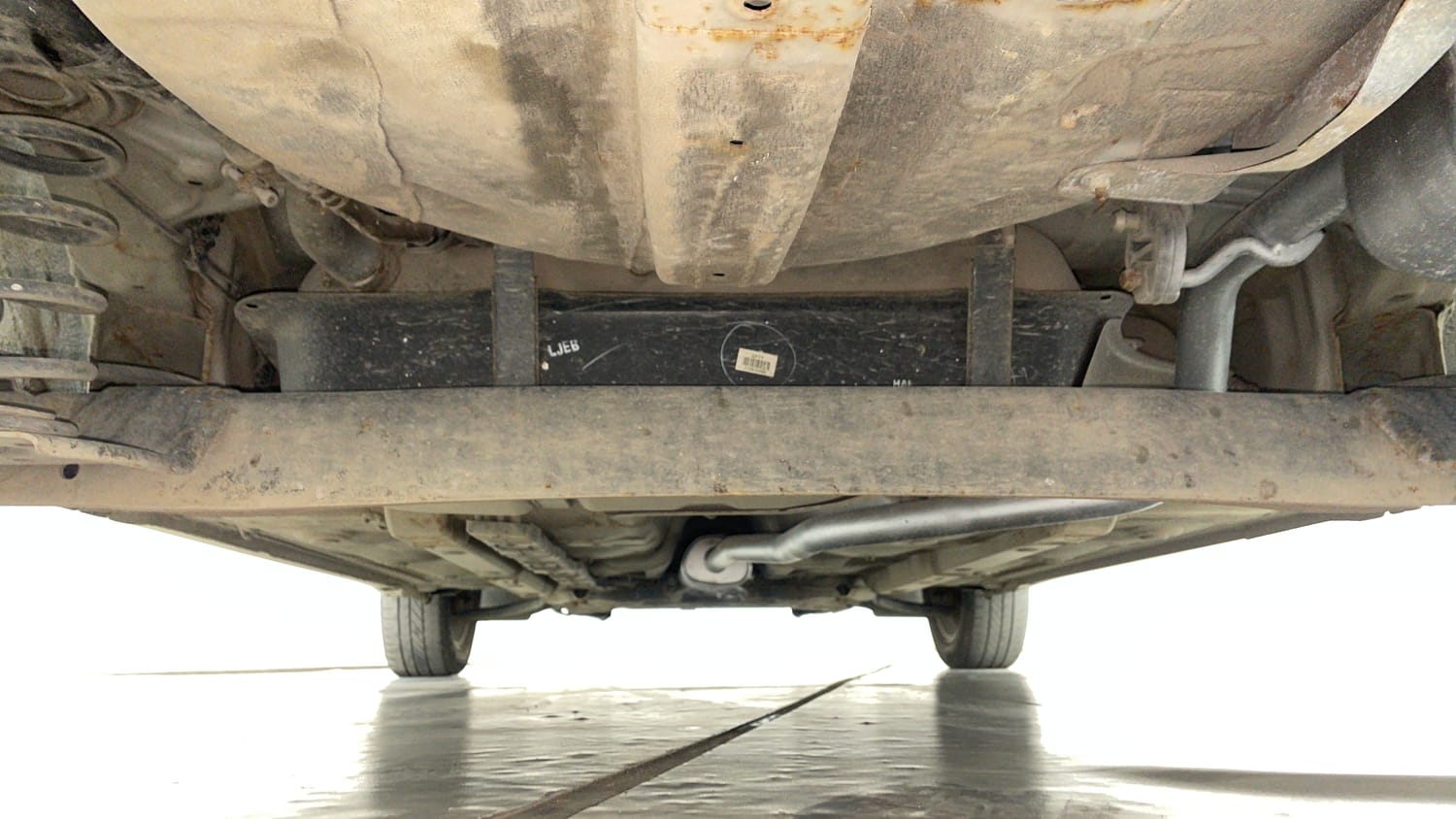 Used 2016 Hyundai Grand i10 Asta 1.2 Kappa VTVT Petrol Manual extra REAR UNDERBODY VIEW (TAKEN FROM REAR)