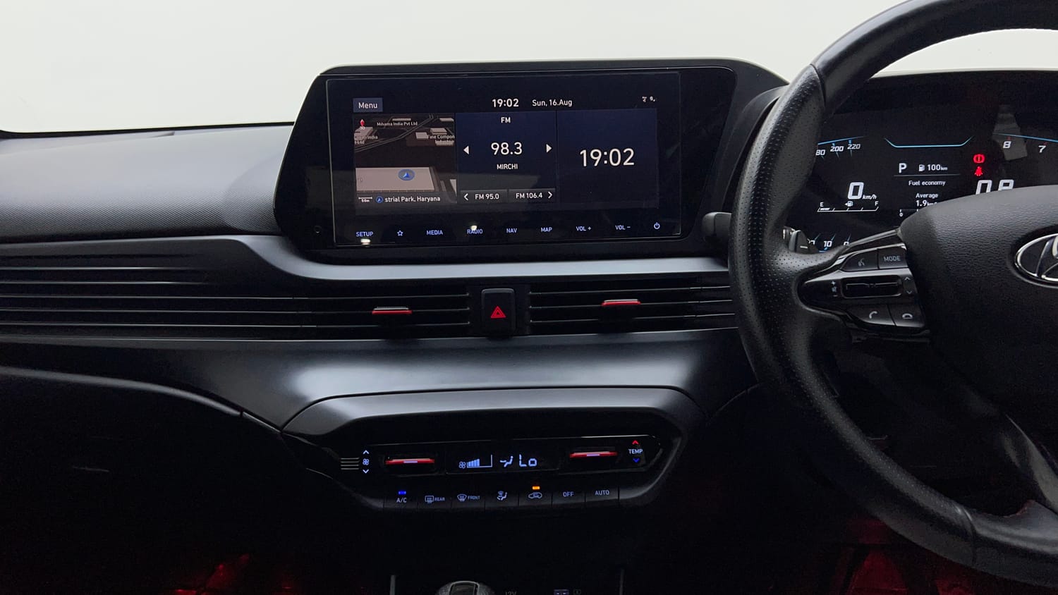 Used 2023 Hyundai i20 N Line N8 1.0 Turbo DCT Petrol Automatic interior MUSIC SYSTEM & AC CONTROL VIEW