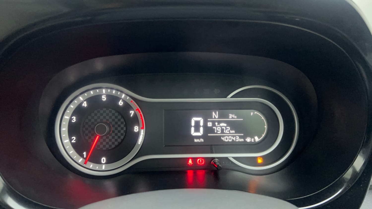 Used 2020 Hyundai Grand i10 Nios Sportz AMT 1.2 Kappa VTVT Petrol Automatic interior CLUSTERMETER VIEW