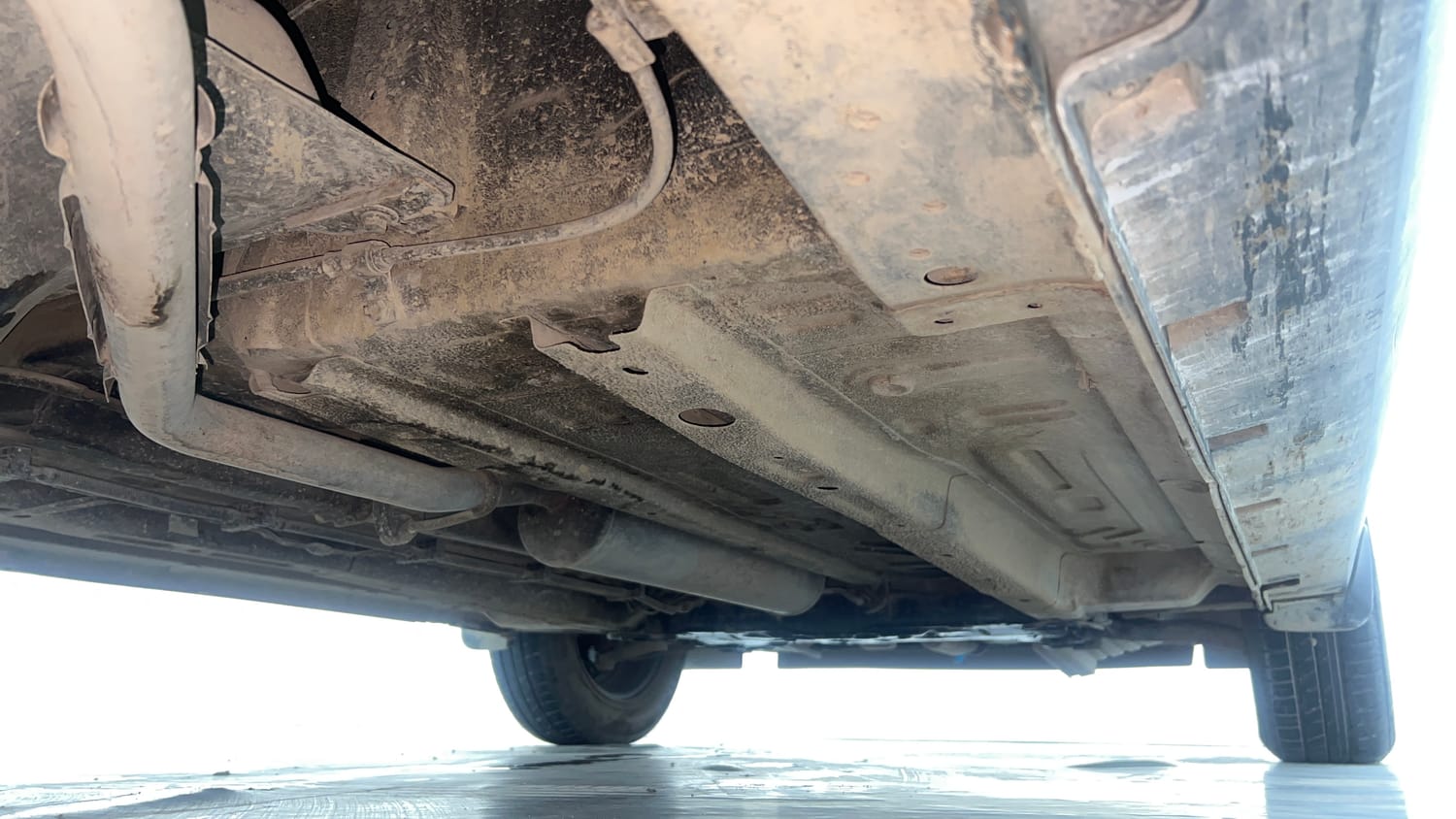 Used 2023 Tata Punch Camo Adventure Rhythm AMT Petrol Automatic extra REAR RIGHT UNDERBODY VIEW