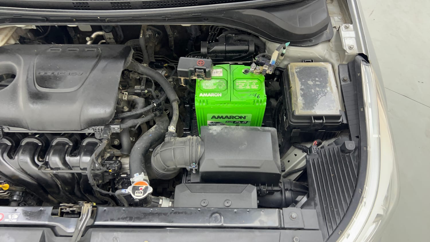 Used 2019 Hyundai Verna SX (O) 1.6 VTVT AT Petrol Automatic engine ENGINE LEFT SIDE VIEW