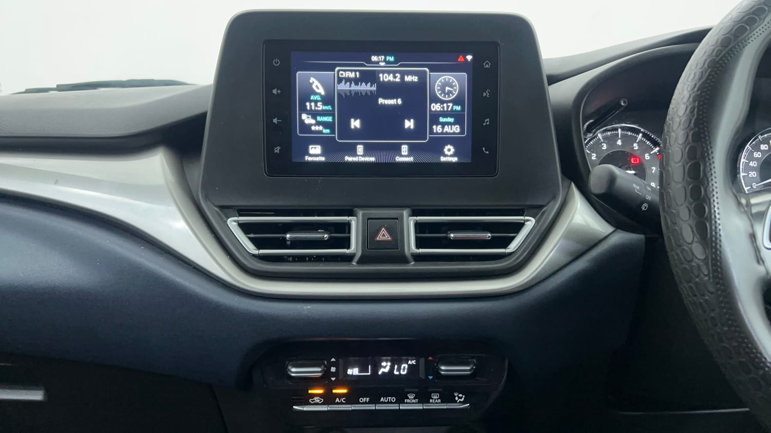 Used 2023 Maruti Suzuki Baleno Zeta AGS Petrol Automatic interior MUSIC SYSTEM & AC CONTROL VIEW