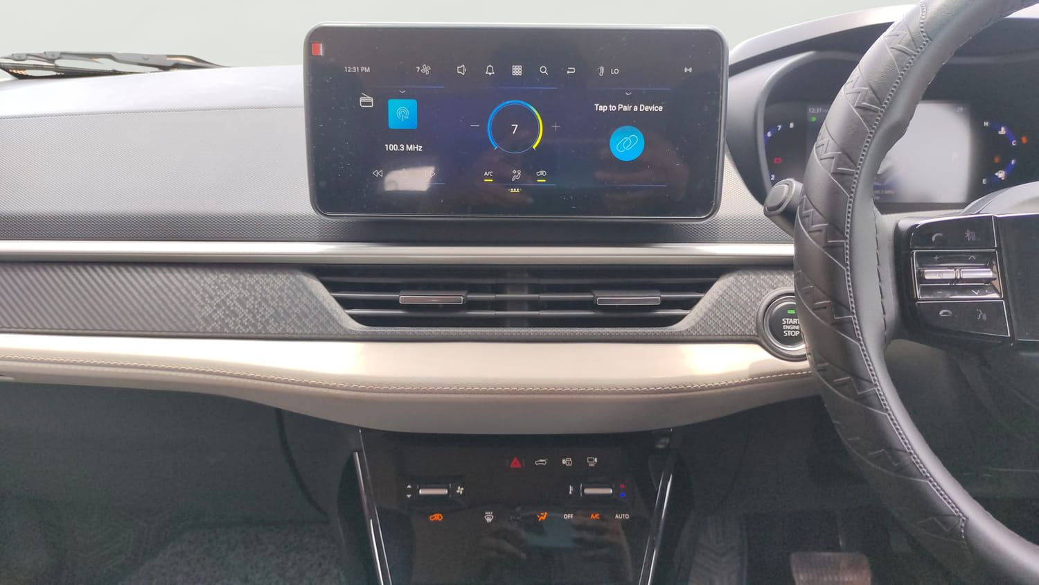 Used 2023 Tata Nexon Creative Plus S 1.2 Revotron Petrol 7DCA Petrol Automatic interior MUSIC SYSTEM & AC CONTROL VIEW