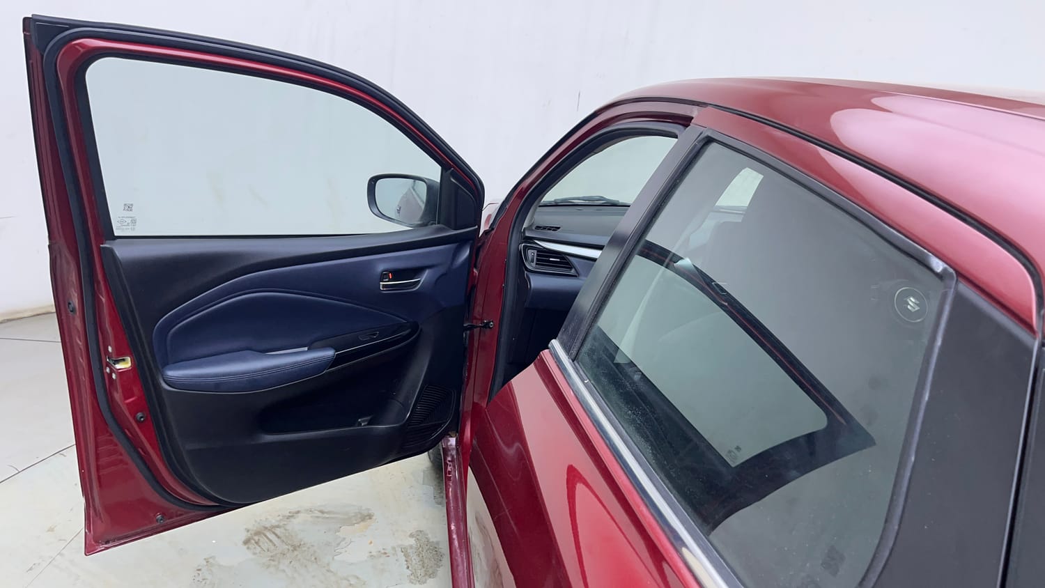 Used 2024 Maruti Suzuki Baleno Zeta AGS Petrol Automatic interior LEFT FRONT DOOR OPEN VIEW