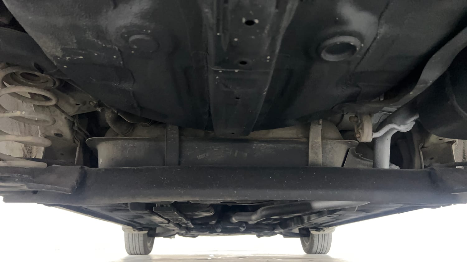Used 2017 Hyundai Grand i10 Sportz (O) AT 1.2 Kappa VTVT Petrol Automatic extra REAR UNDERBODY VIEW (TAKEN FROM REAR)
