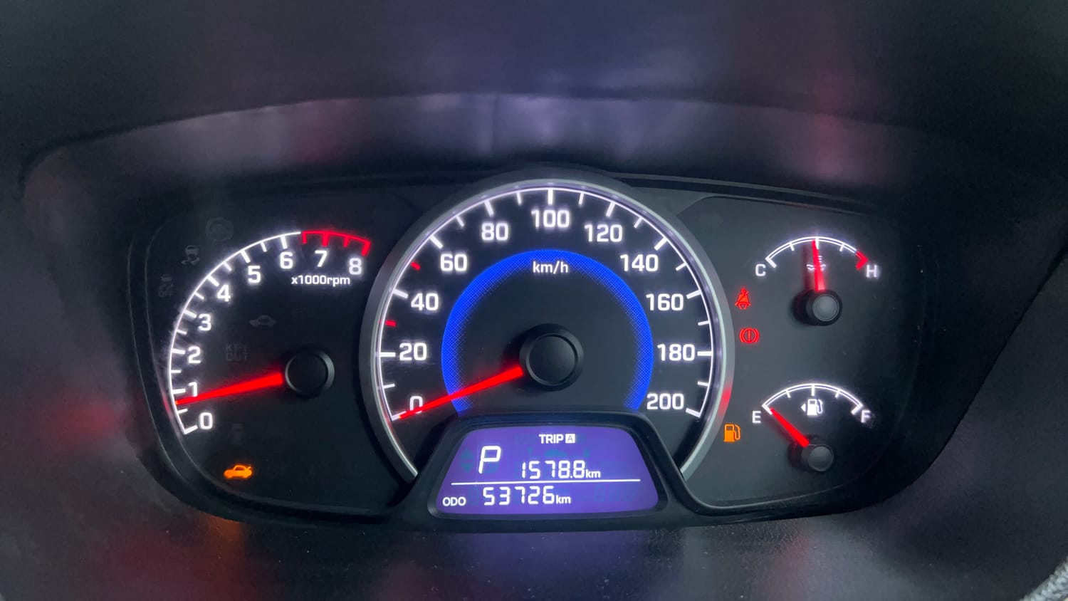 Used 2017 Hyundai Grand i10 Sportz (O) AT 1.2 Kappa VTVT Petrol Automatic interior CLUSTERMETER VIEW