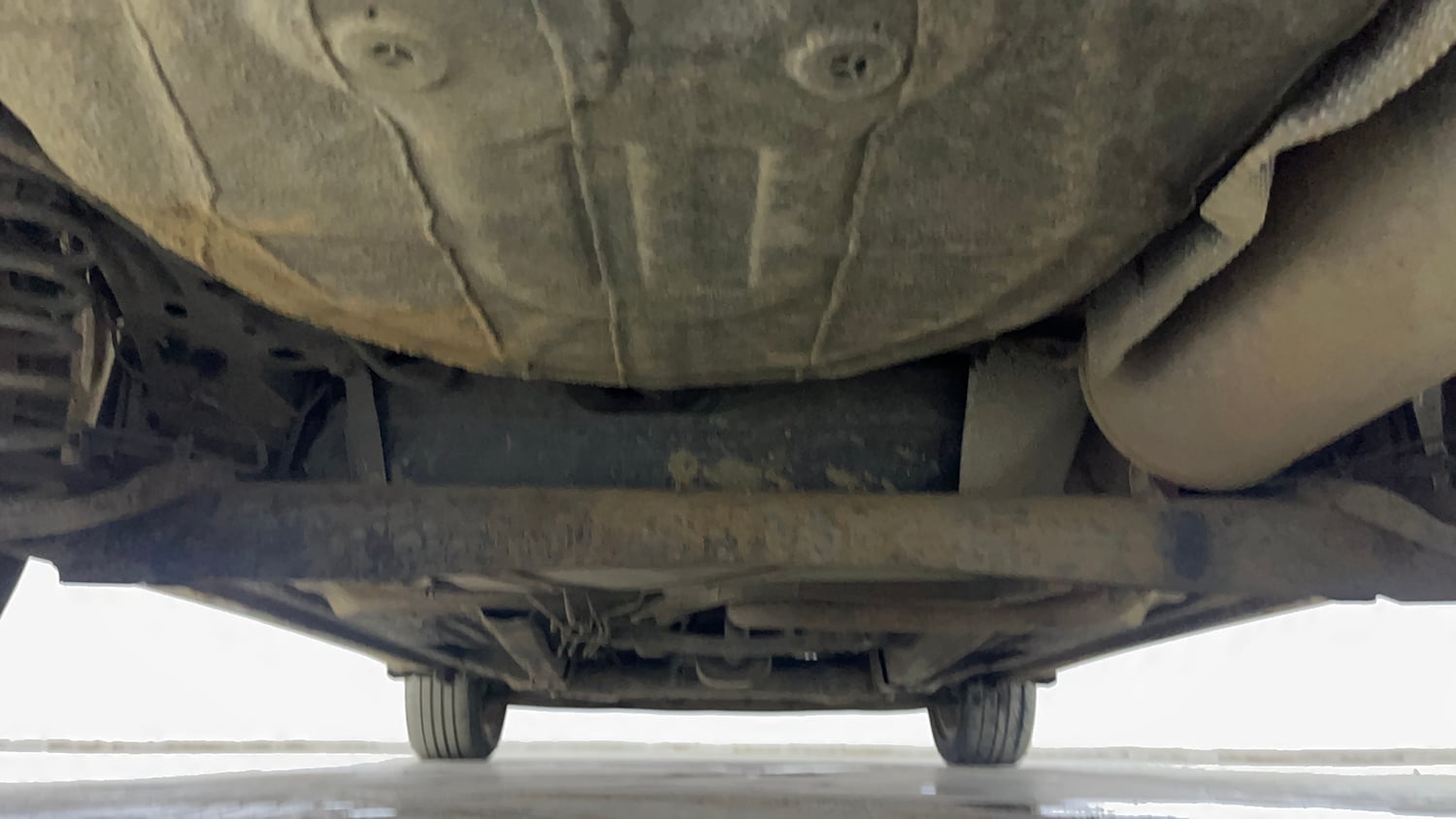 Used 2019 Ford Figo Aspire Titanium 1.2 Ti-VCT Petrol Manual extra REAR UNDERBODY VIEW (TAKEN FROM REAR)