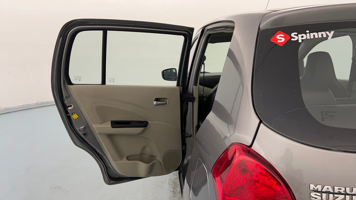 Used 2014 Maruti Suzuki Celerio VXi AMT Petrol Automatic interior LEFT REAR DOOR OPEN VIEW