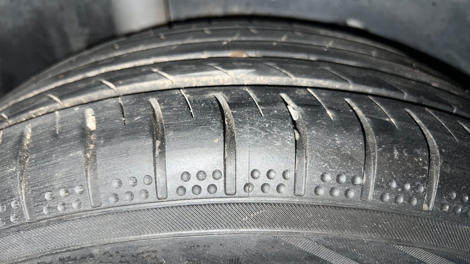 Used 2021 Ford Freestyle Titanium Plus 1.2 Ti-VCT Petrol Manual tyres RIGHT REAR TYRE TREAD VIEW