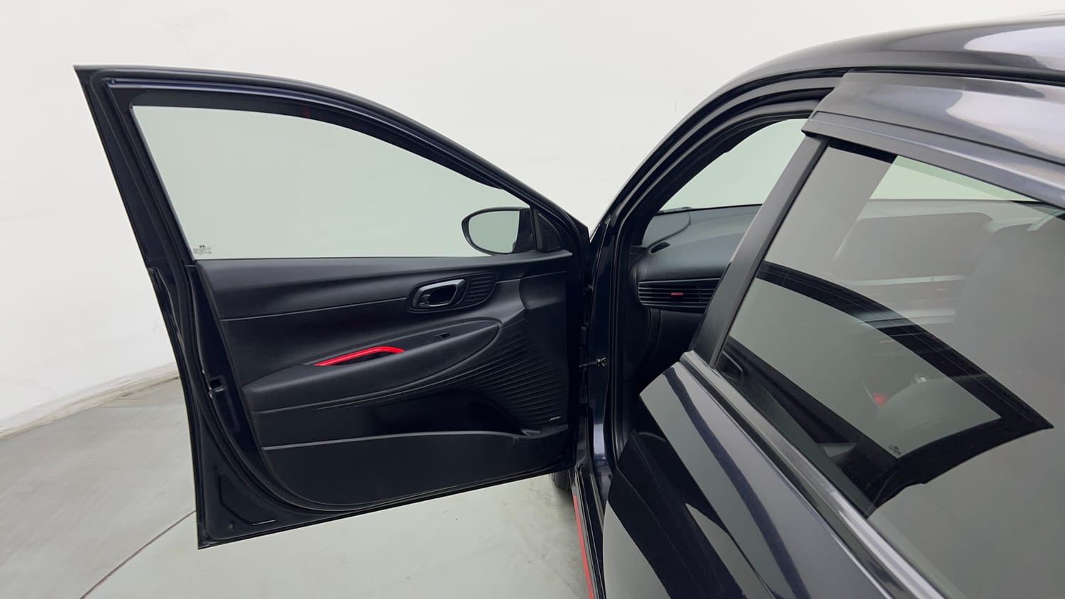 Used 2023 Hyundai i20 N Line N8 1.0 Turbo DCT Petrol Automatic interior LEFT FRONT DOOR OPEN VIEW