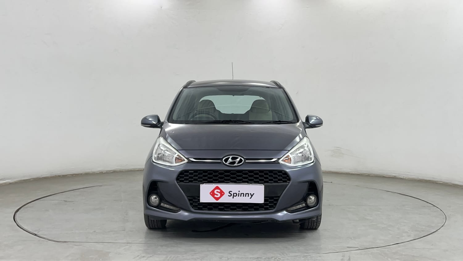 Used 2017 Hyundai Grand i10 Sportz (O) AT 1.2 Kappa VTVT Petrol Automatic exterior FRONT VIEW